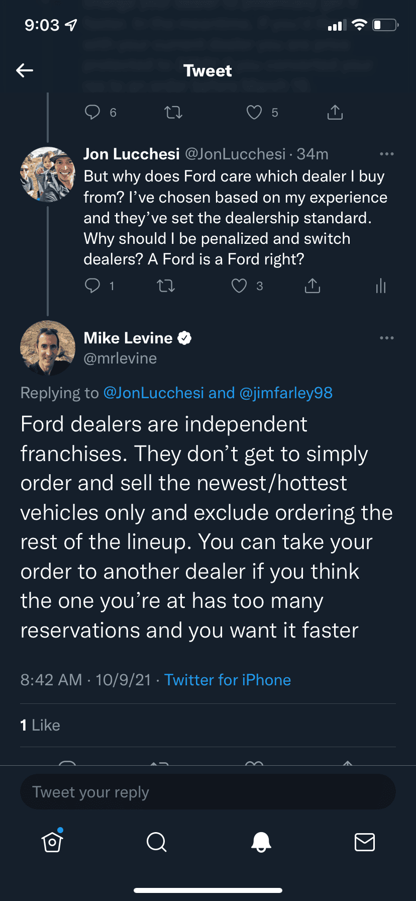 Mike Levine Tweet.png