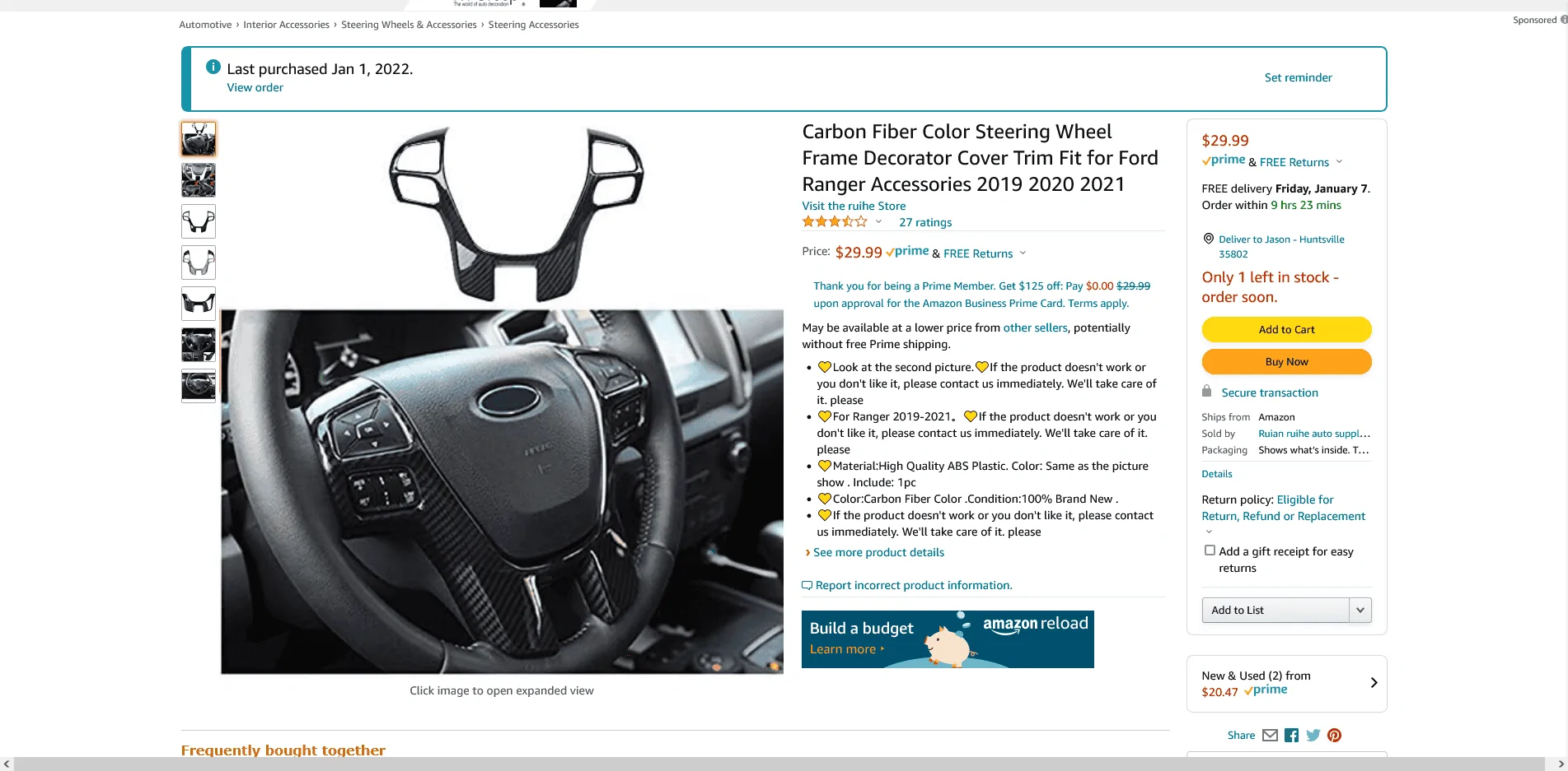 Screenshot 2022-01-01 at 14-37-32 Amazon com Carbon Fiber Color Steering Wheel Frame Decorato...webp
