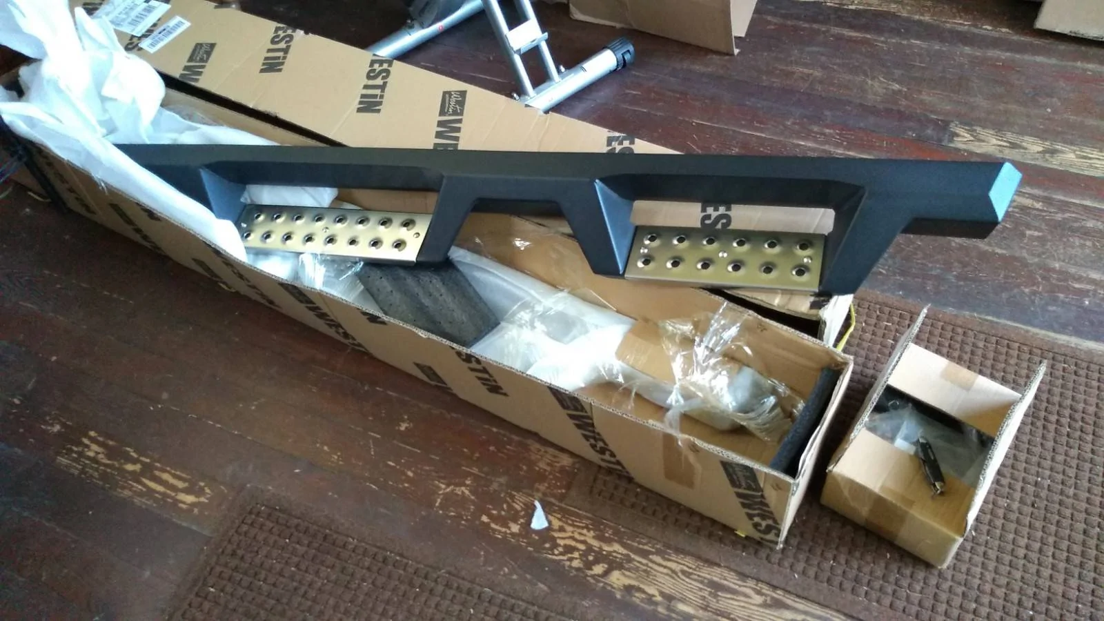Westin HDX Stainless Drop Nerf Step Bars.webp