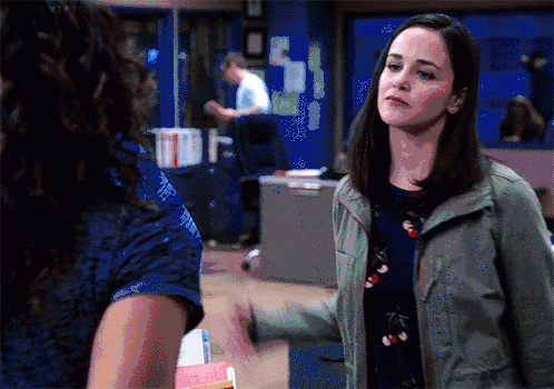 brooklyn-nine-nine-amy-and-rosa.gif