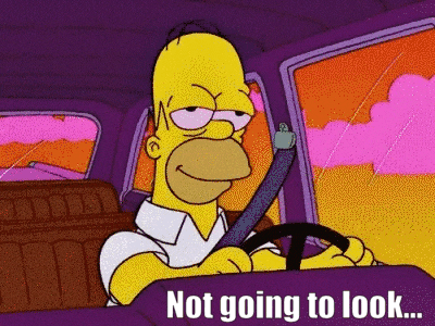 Homer Not Going To Look.gif