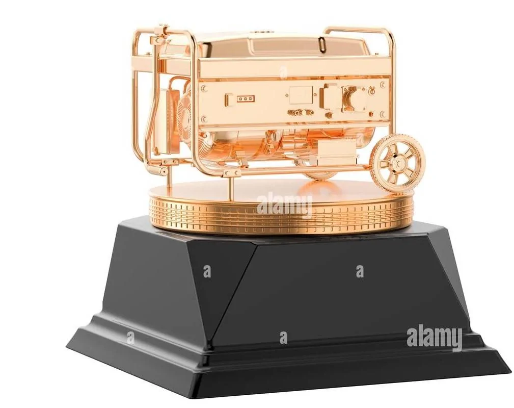 gasoline-generator-golden-award-concept-3d-rendering-isolated-on-white-background-2GKB1BA.webp