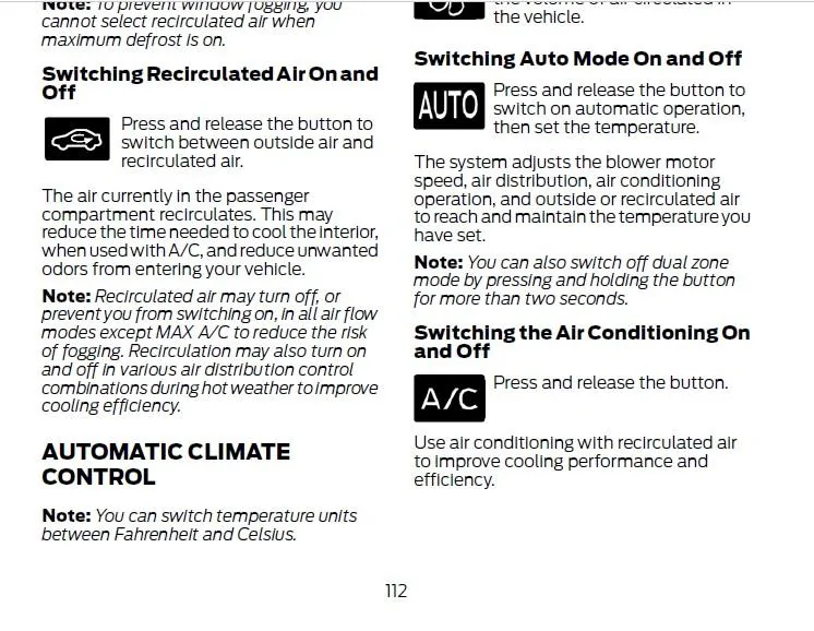 2019 Ranger Owners Manual Page 112 - HVAC Recirculation.webp