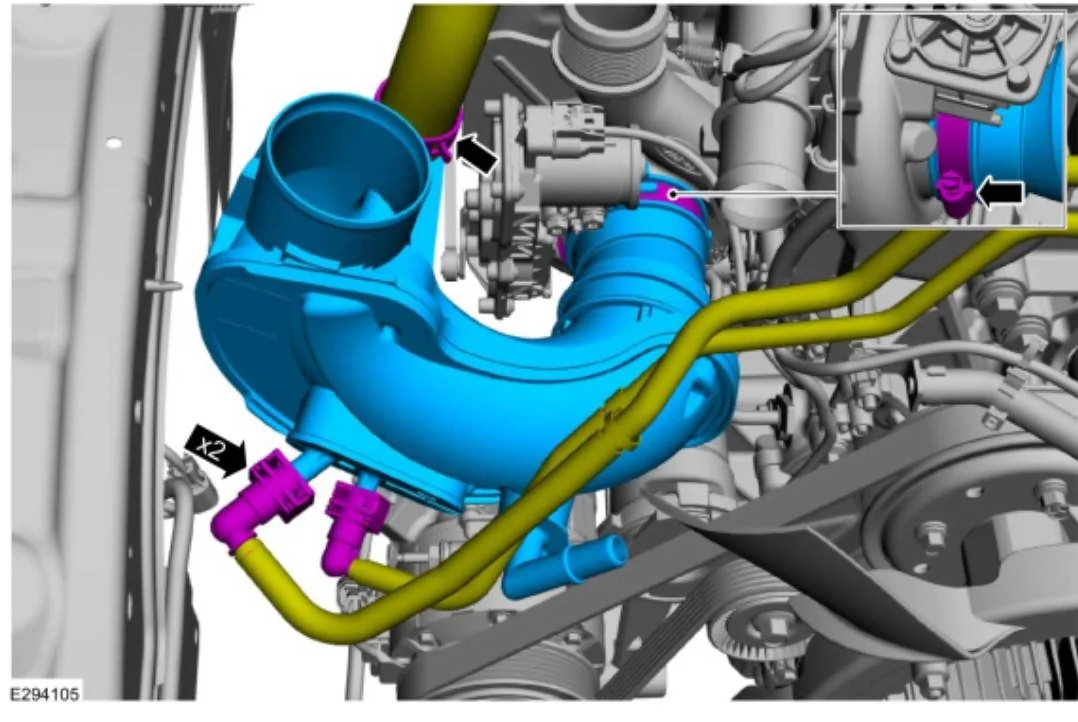 Intake Air Resonator Outlet Pipe - Blue Nipple.webp