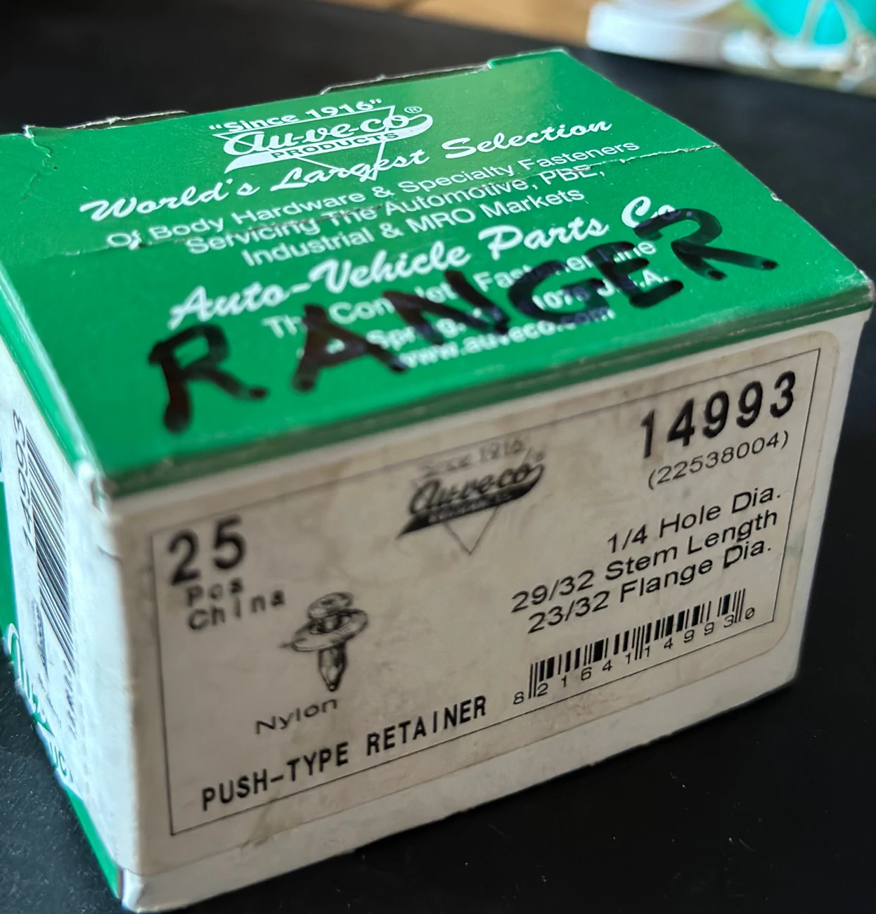 Ranger oil change rivets.webp