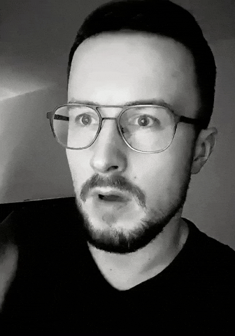 shocked in awe GIF by bartek ujma.gif