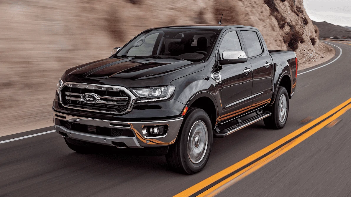 2019-Ford-Ranger-Lariat-4x4-Ecoboost-front-three-quarter-in-motion-5.webp