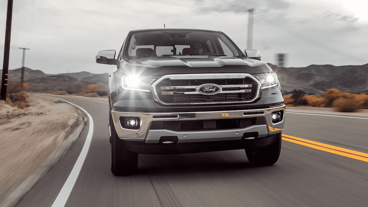 2019-Ford-Ranger-Lariat-4x4-Ecoboost-front-in-motion.webp