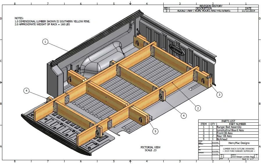 2019 Ranger Lumber Rack Sheet Rev 3 Sheet 1 of 7.webp