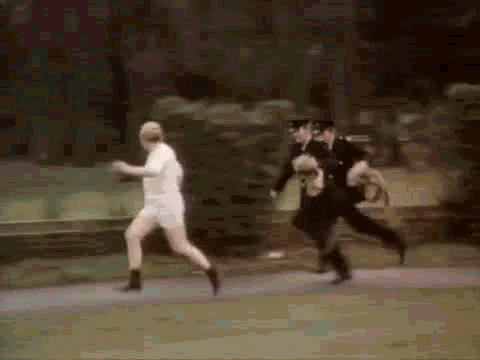 Guy Running From Cops.gif
