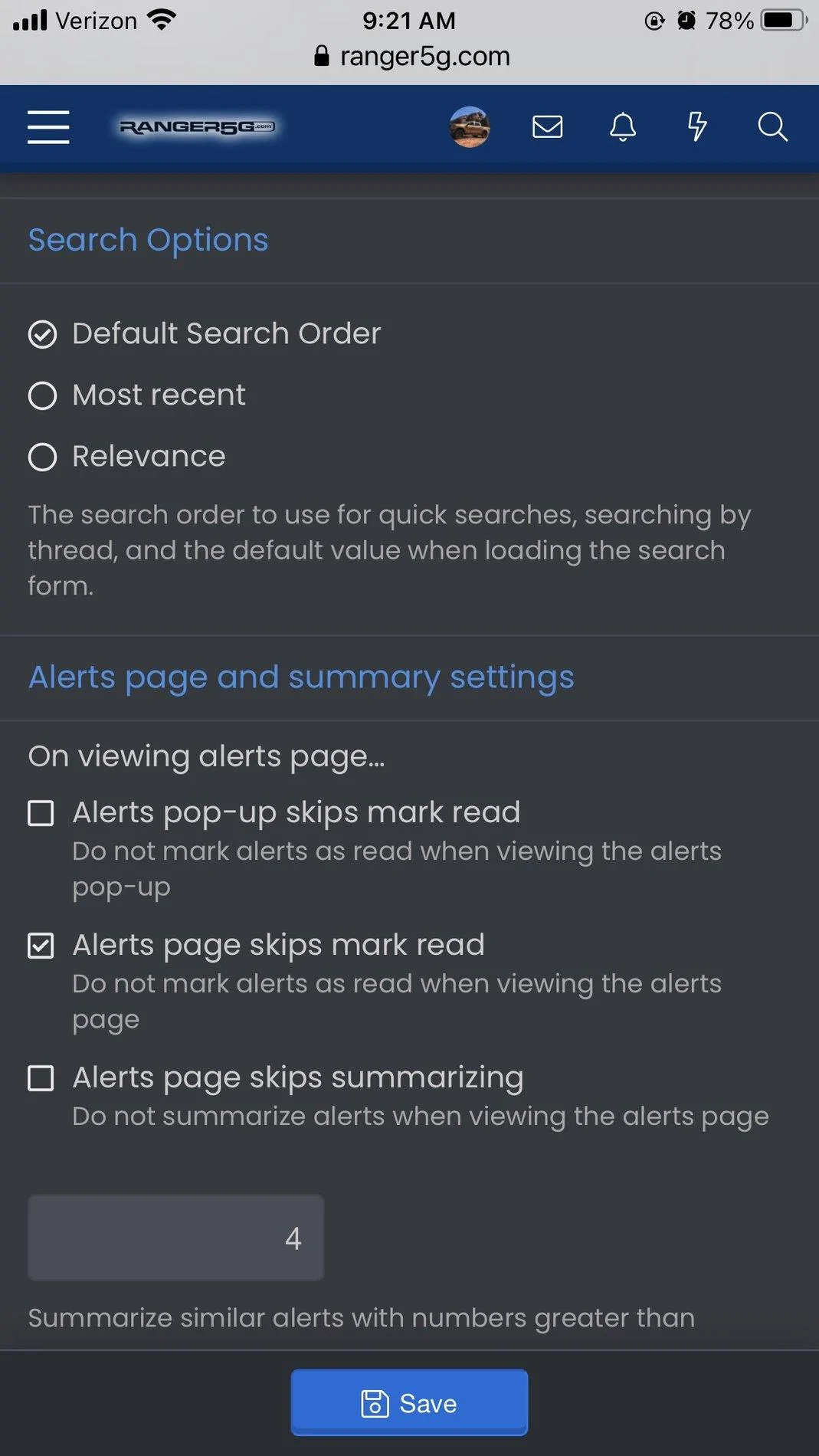 Preferences  2019+ Ford Ranger and Raptor Forum (5th Generation) - Ranger5G.com.webp