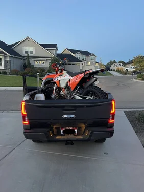 Dirt bike in 5ft bed Ranger