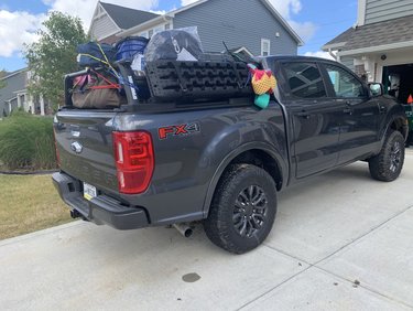 Camping Trip with loaded Ranger